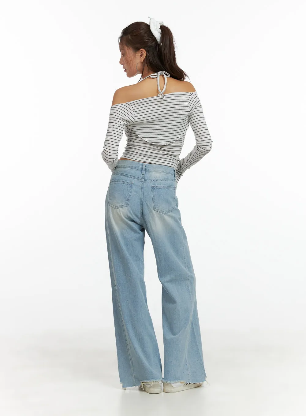 Striped Halter Top Bolero Cardigan Set CY431 sold by Lewkin product image thumbnail 3