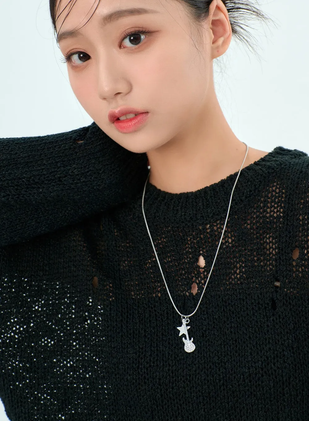 Guitar Pendant Necklace BA328 sold by Lewkin product image thumbnail 2