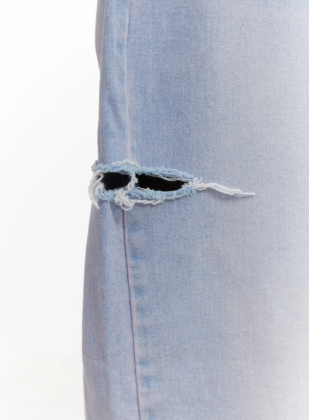 High Waist Wide Leg Jeans CY424 sold by Lewkin product image thumbnail 4