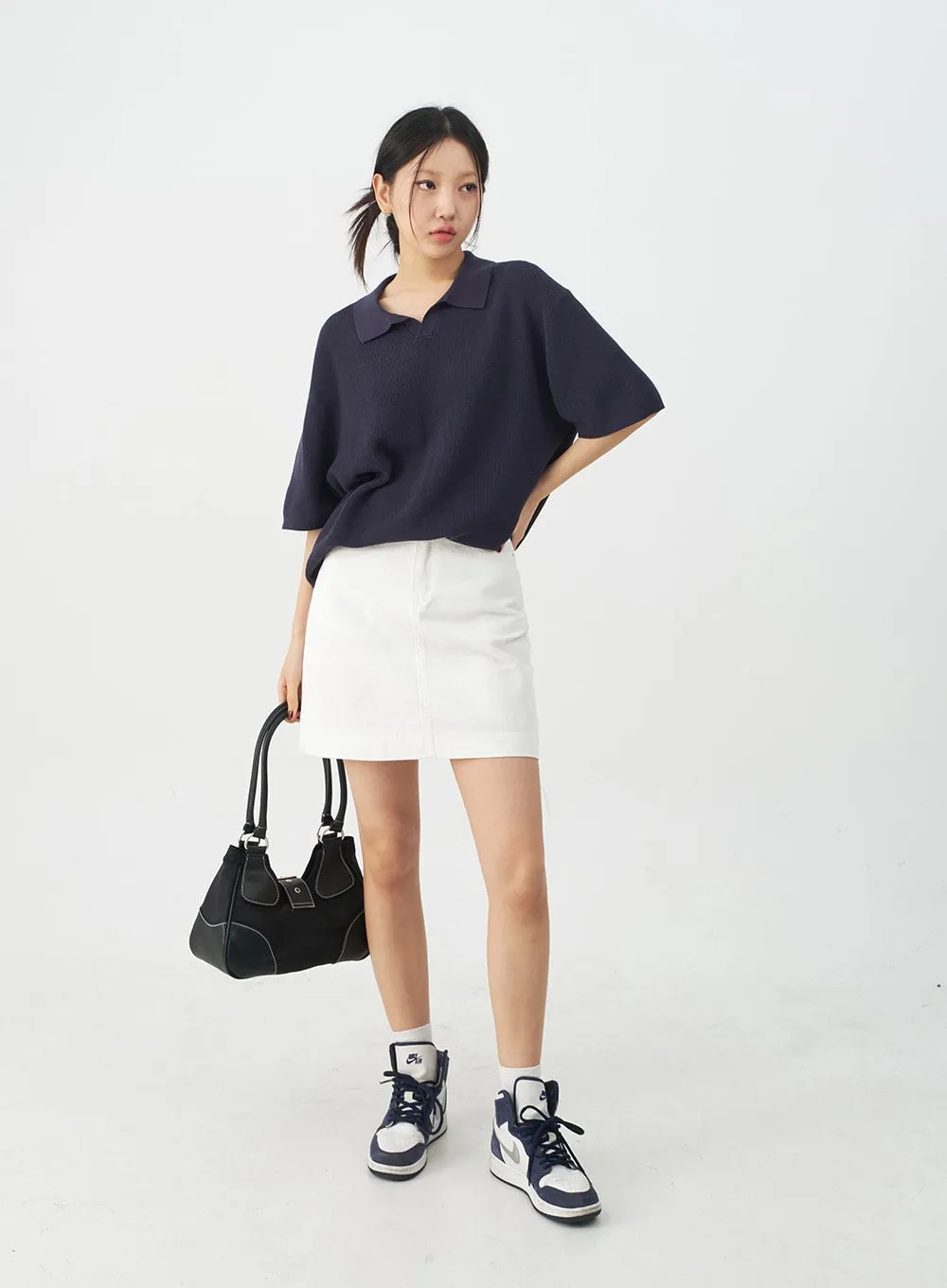 Everyday A Line Cotton Skirt CJ10 sold by Lewkin product image thumbnail 3