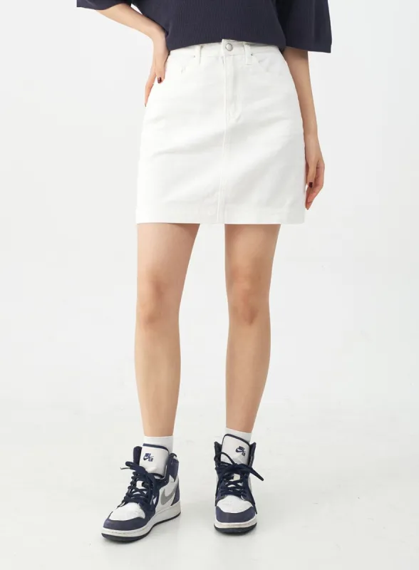 Everyday A Line Cotton Skirt CJ10 sold by Lewkin