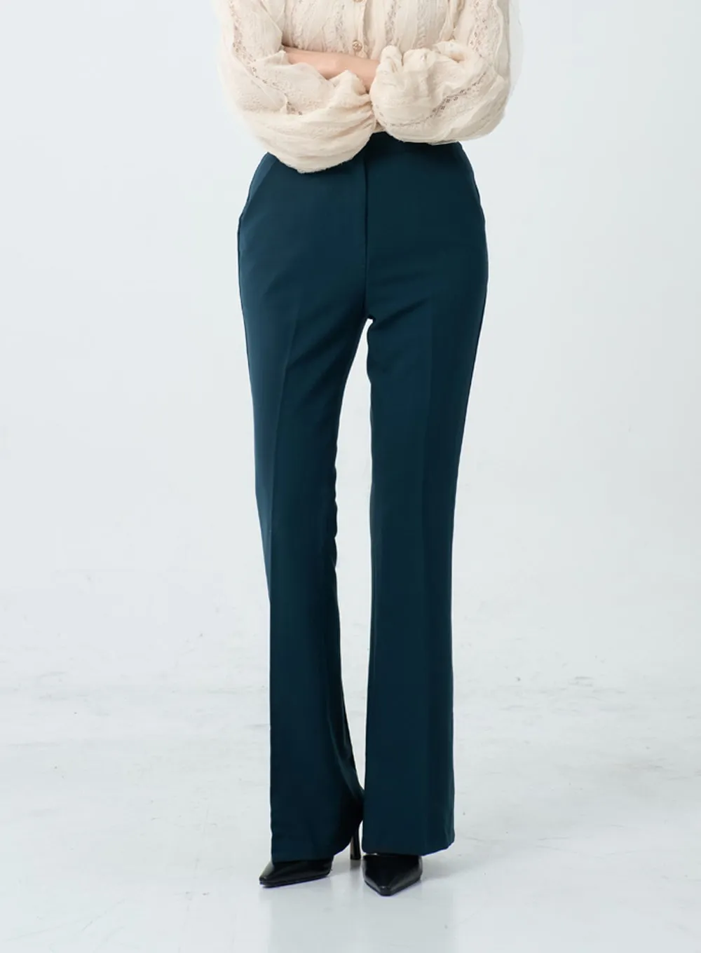 Slim Bootcut Tailored Pants IO18 sold by Lewkin