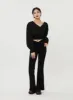 V-Cut Waist Ruched Flare Leg Pants BF317 sold by Lewkin
