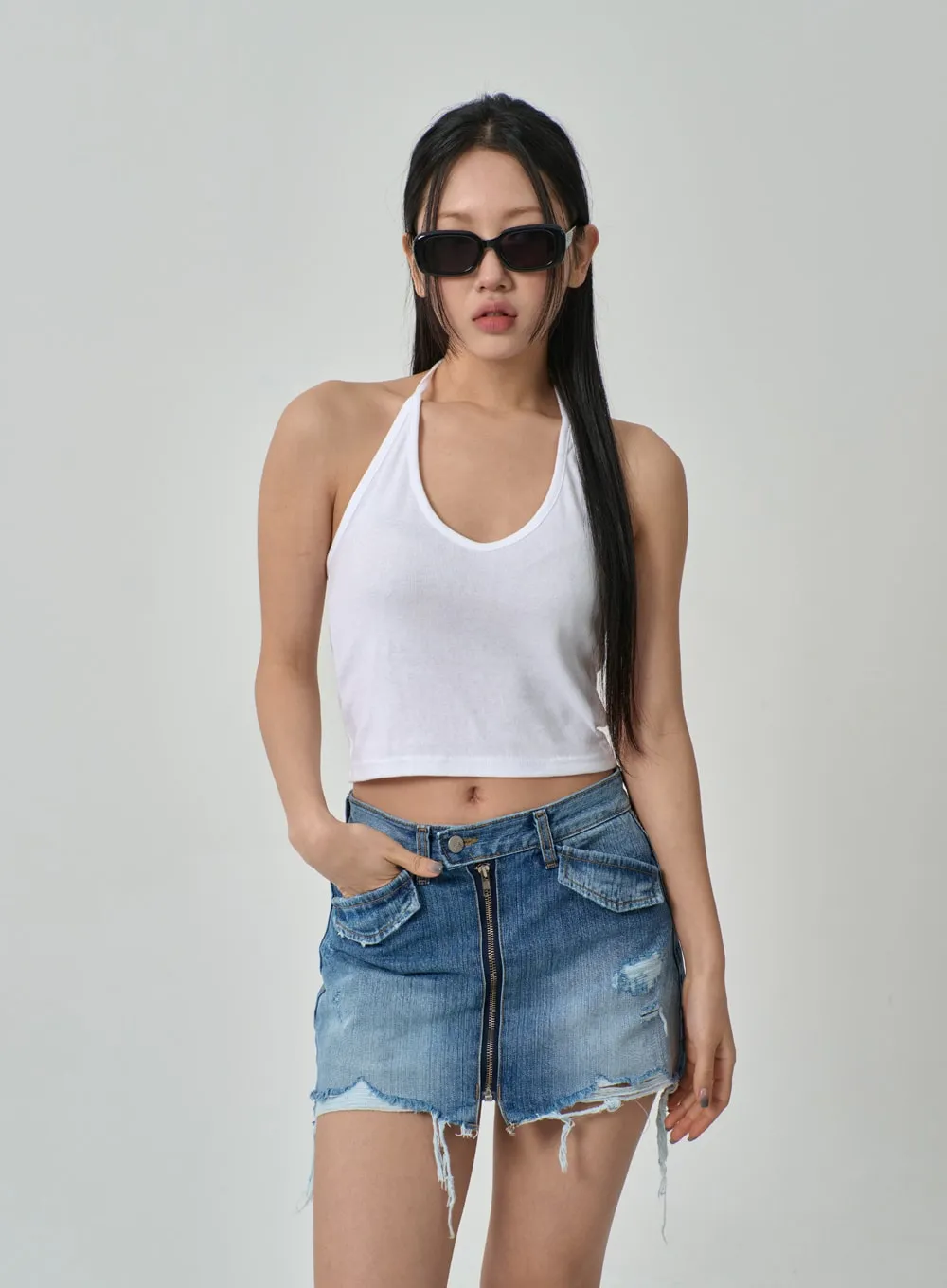 Neck Strap Basic Top IF316 sold by Lewkin product image thumbnail 2