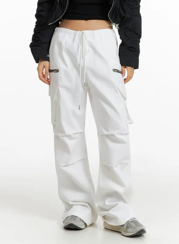 Cargo Pocket String Pants CF414 sold by Lewkin