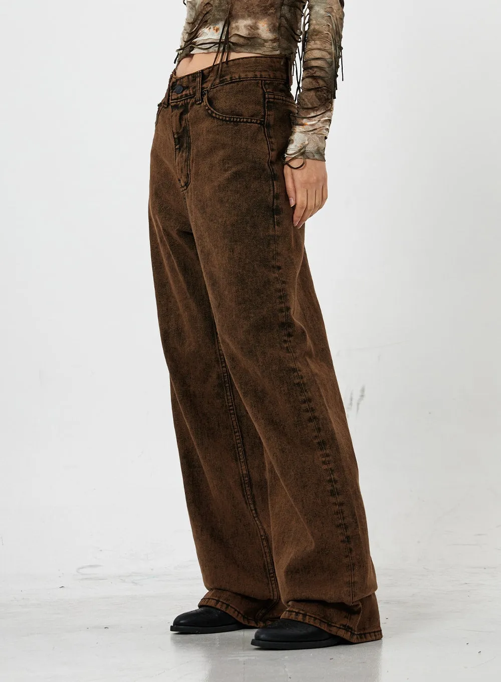 Washing Wide Jeans Unisex CS21 sold by Lewkin product image thumbnail 5