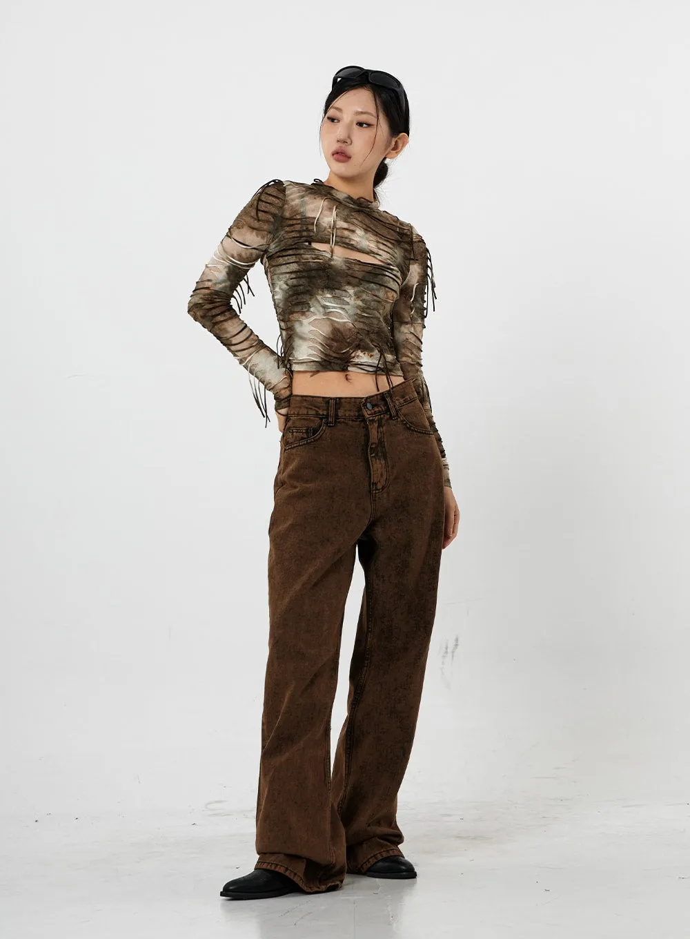 Washing Wide Jeans Unisex CS21 sold by Lewkin product image thumbnail 3