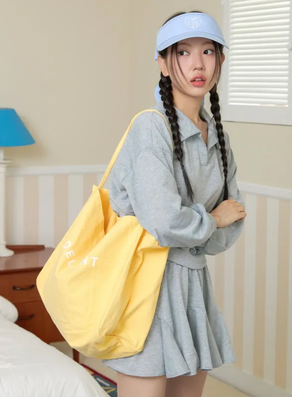 Cotton Graphic Eco Tote Bag OY427 sold by Lewkin