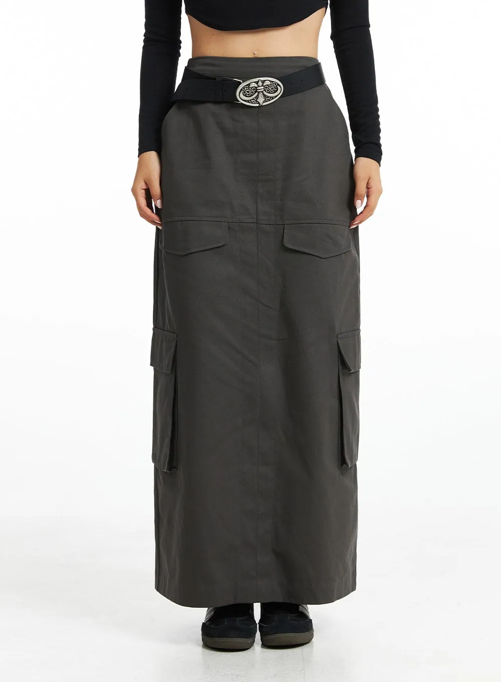 City Safari Pocketed Maxi Skirt CO318 sold by Lewkin product image thumbnail 2