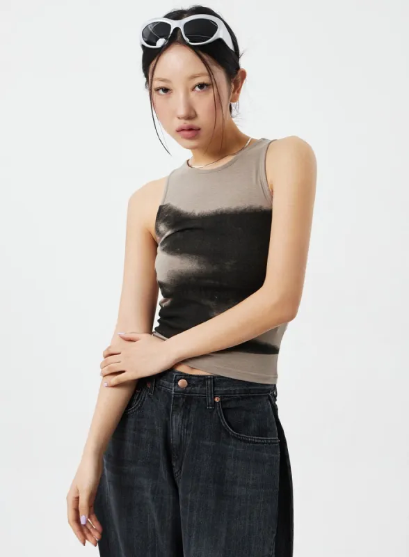 Graphic Tank Top CM324 sold by Lewkin