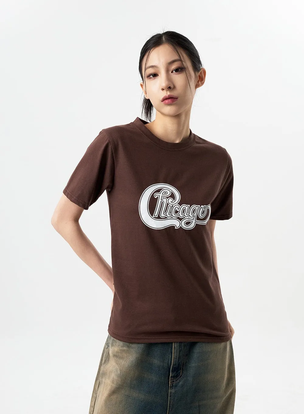 Chicago Graphic Tee CY312 sold by Lewkin product image thumbnail 5