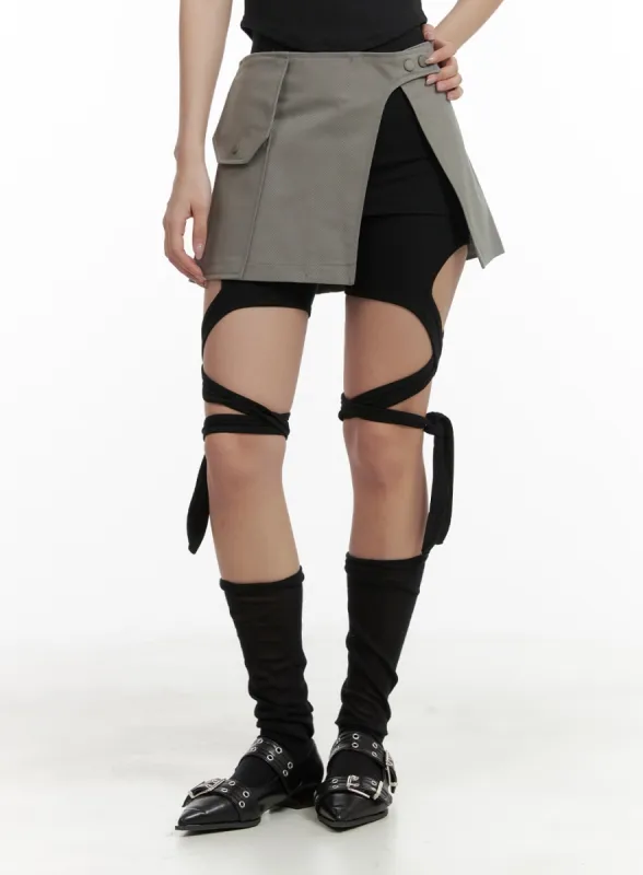 Layered Pocket Skirt CA409 sold by Lewkin