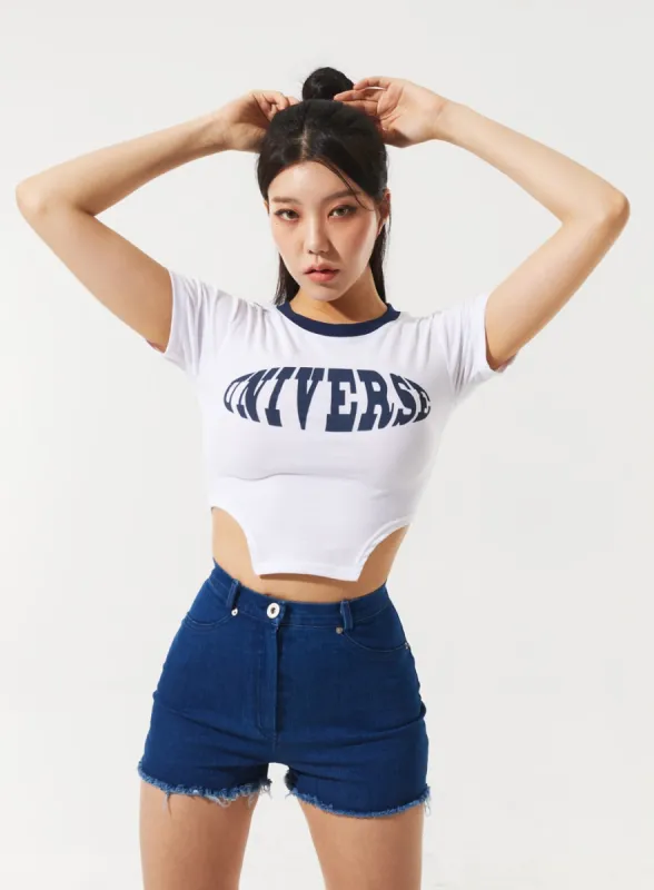 Universe Cropped Tee IM329 sold by Lewkin