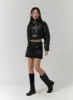 Faux Leather Three-Buckled High Neck Puffer Jacket CD315 sold by Lewkin