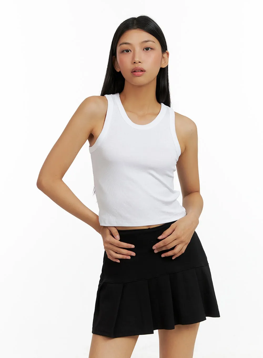 Basic Solid Tank Top IL419 sold by Lewkin
