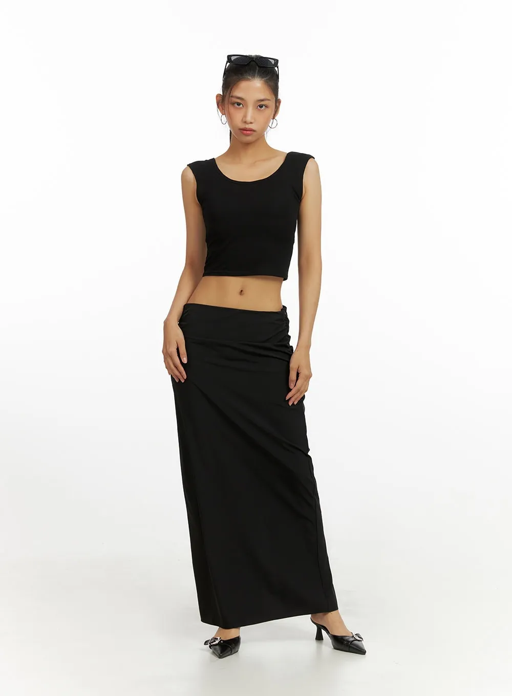 Back Cut Out Crop Top IU412 sold by Lewkin product image thumbnail 3