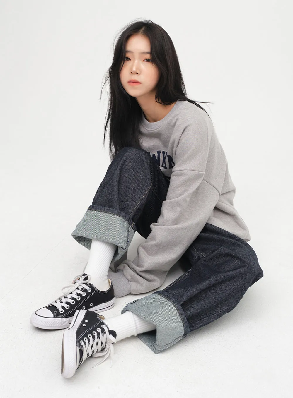 Wide Leg Jeans sold by Lewkin