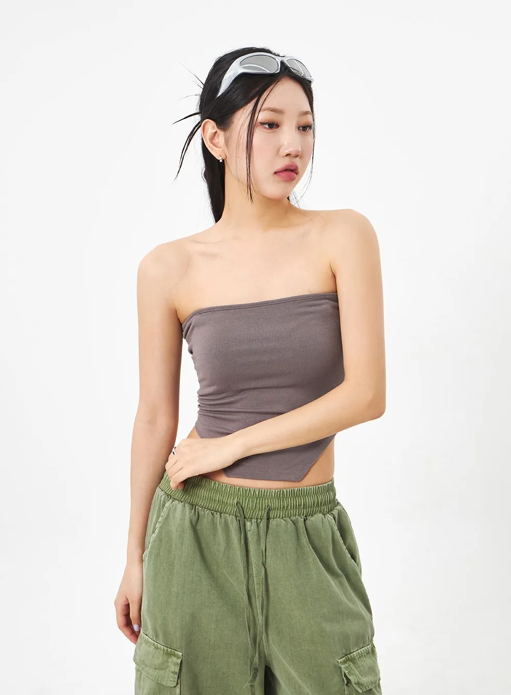 Slit Tube Top CA307 sold by Lewkin product image thumbnail 5