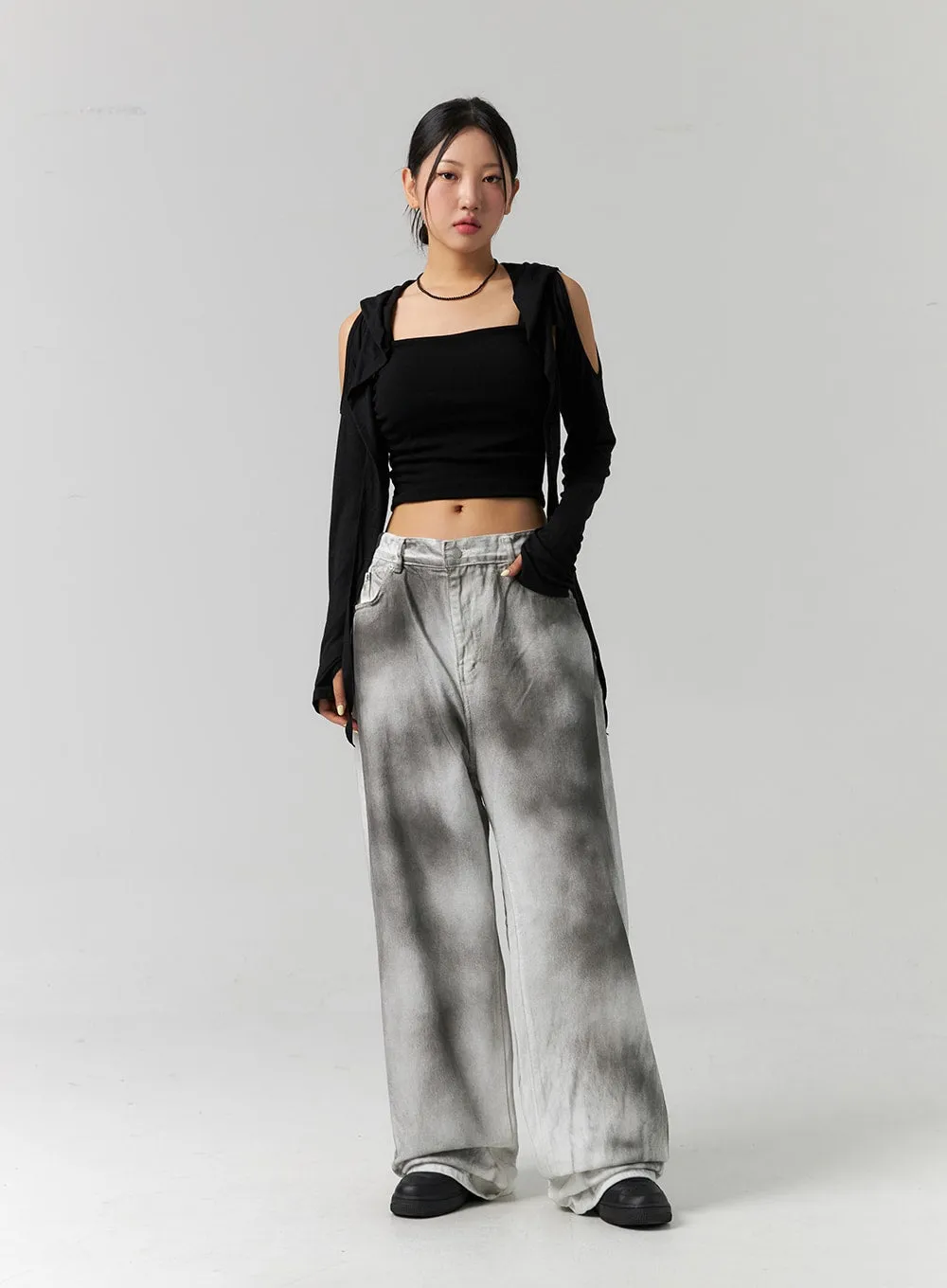 Tie Dye Wide Fit Pants CS320 sold by Lewkin product image thumbnail 4