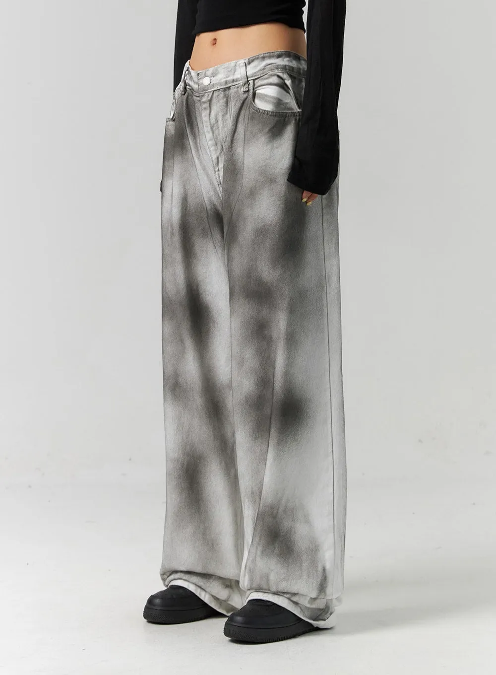 Tie Dye Wide Fit Pants CS320 sold by Lewkin product image thumbnail 5