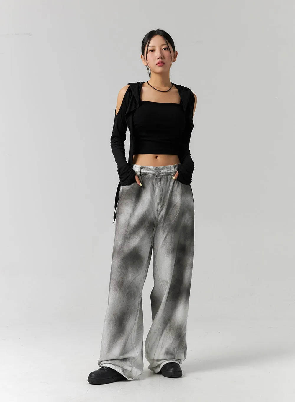 Tie Dye Wide Fit Pants CS320 sold by Lewkin product image thumbnail 3