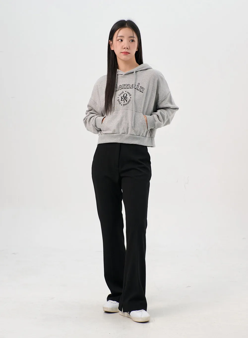 Boot Cut Slim Pants OS302 sold by Lewkin