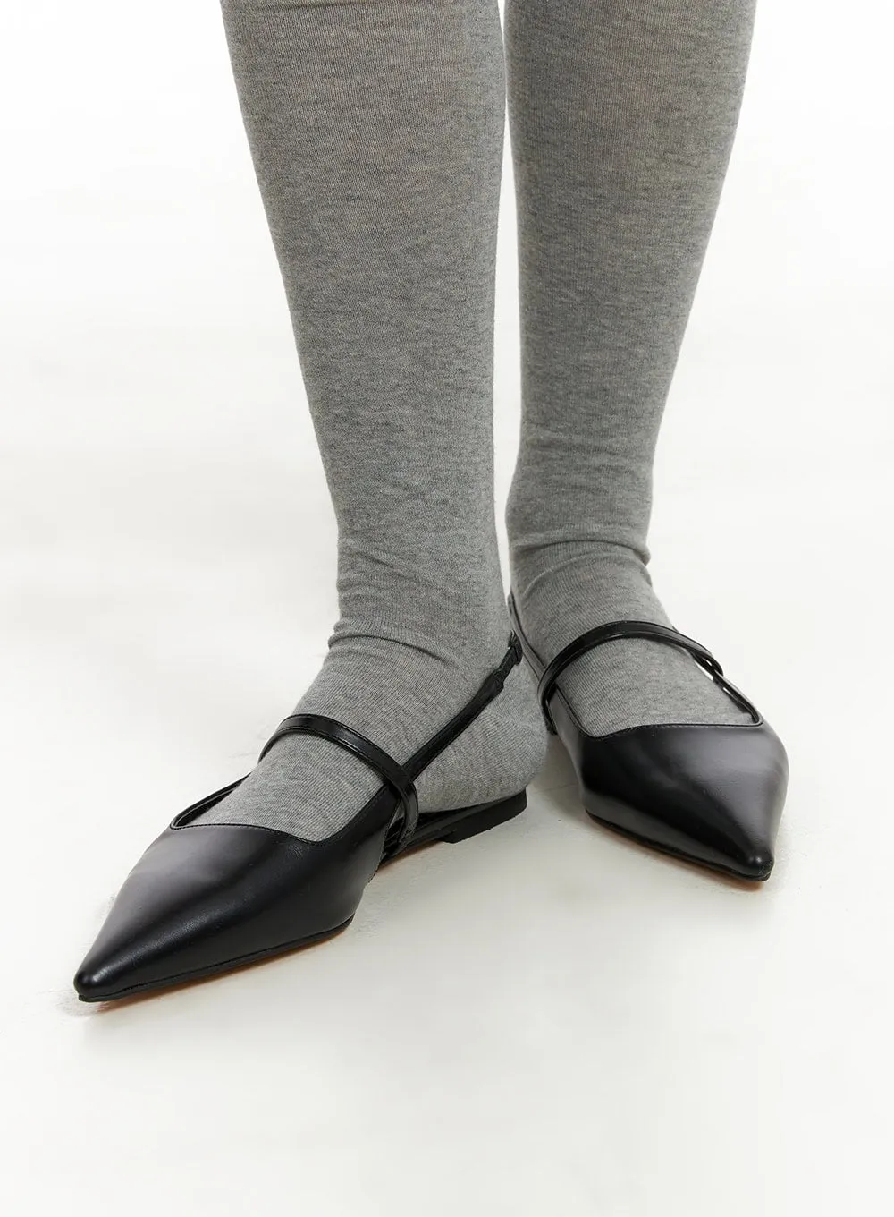 Classic Slingback Pointed Toe Flats CY403 sold by Lewkin