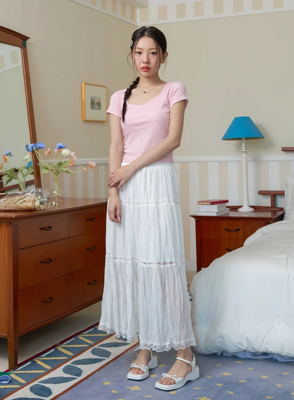 Chunky Ribbon Sandals OY427 sold by Lewkin product image thumbnail 4