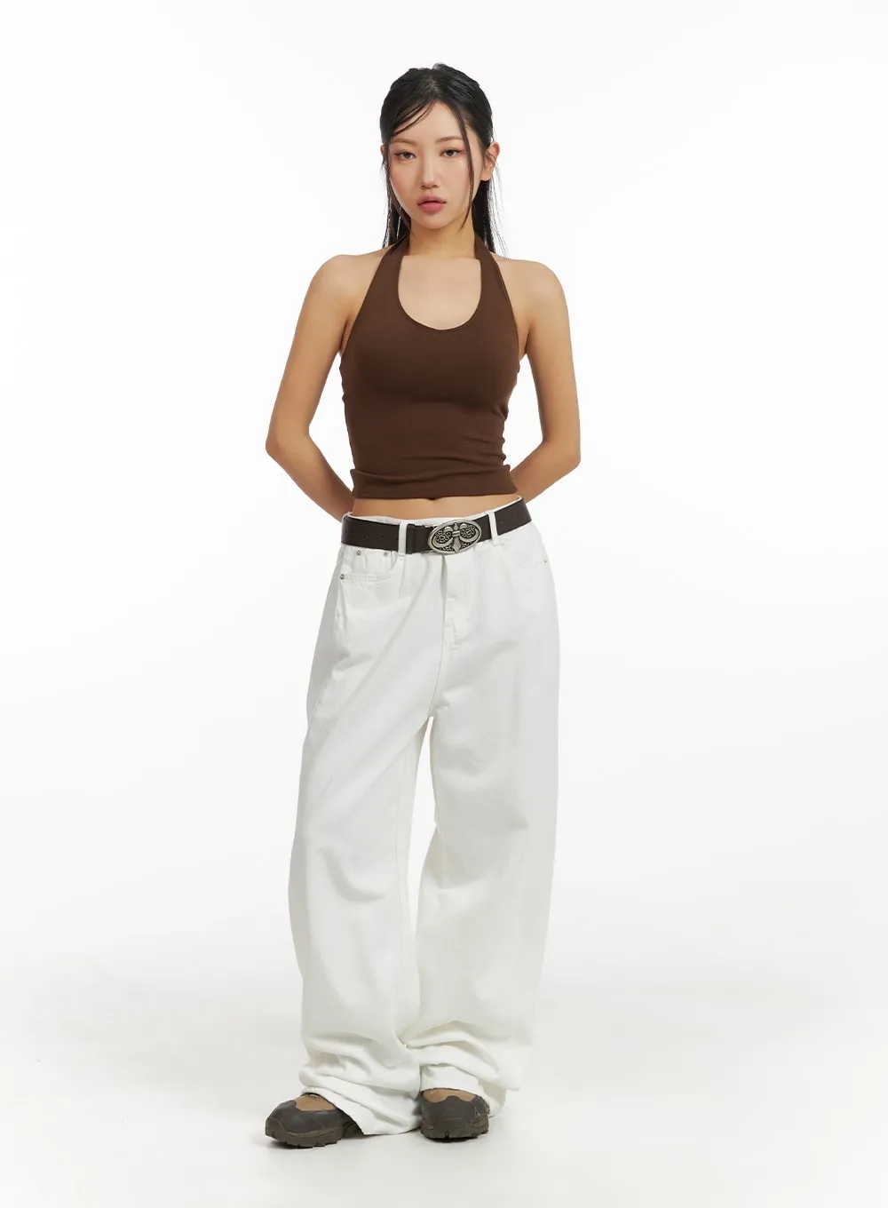 Basic Halter Top CM408 sold by Lewkin product image thumbnail 3