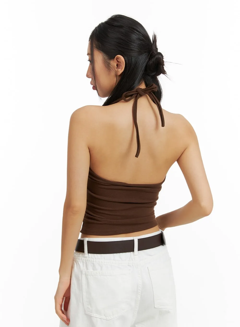 Basic Halter Top CM408 sold by Lewkin product image thumbnail 5