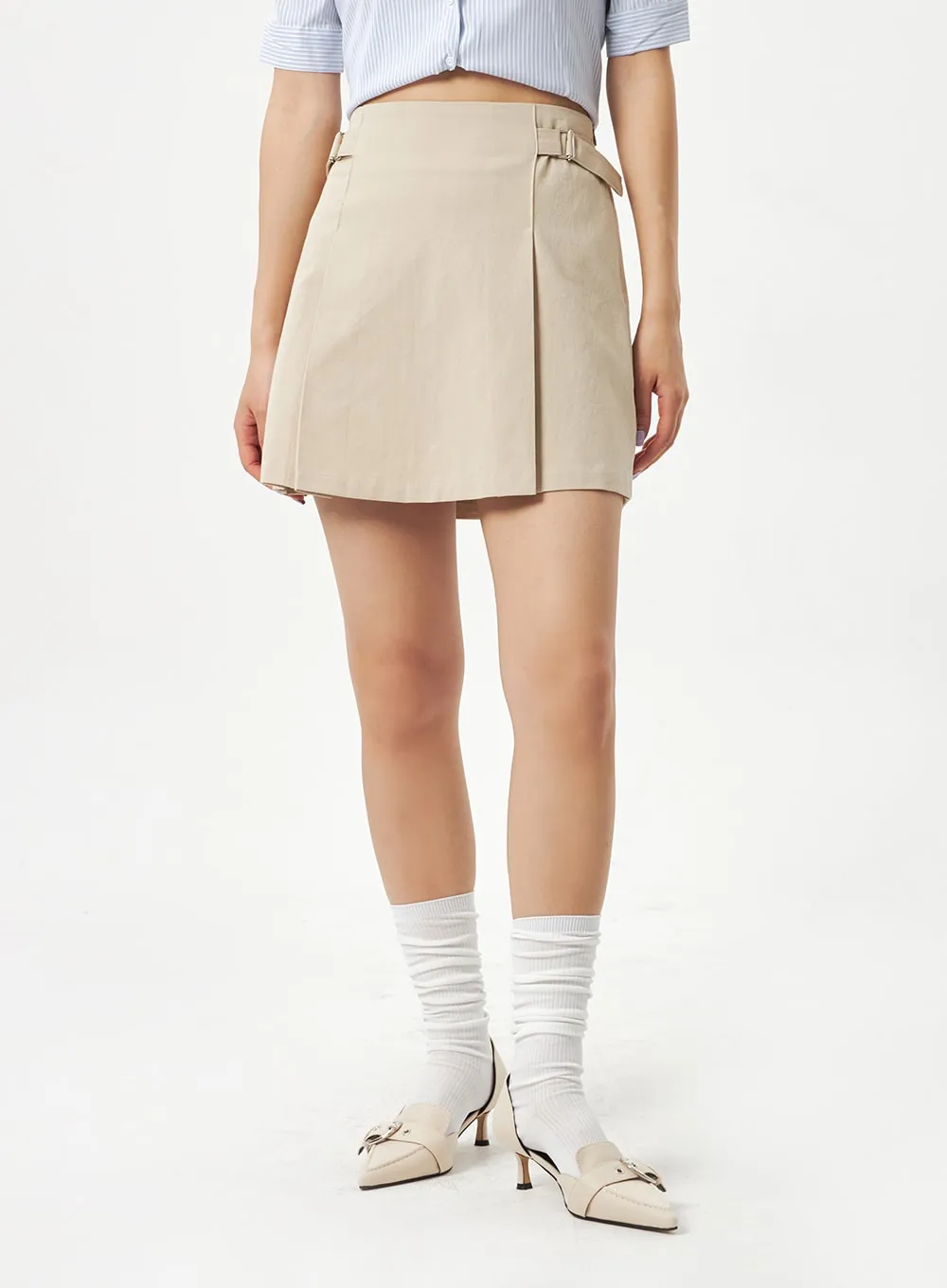 Pointed Toe Buckle Heels CA321 sold by Lewkin product image thumbnail 4