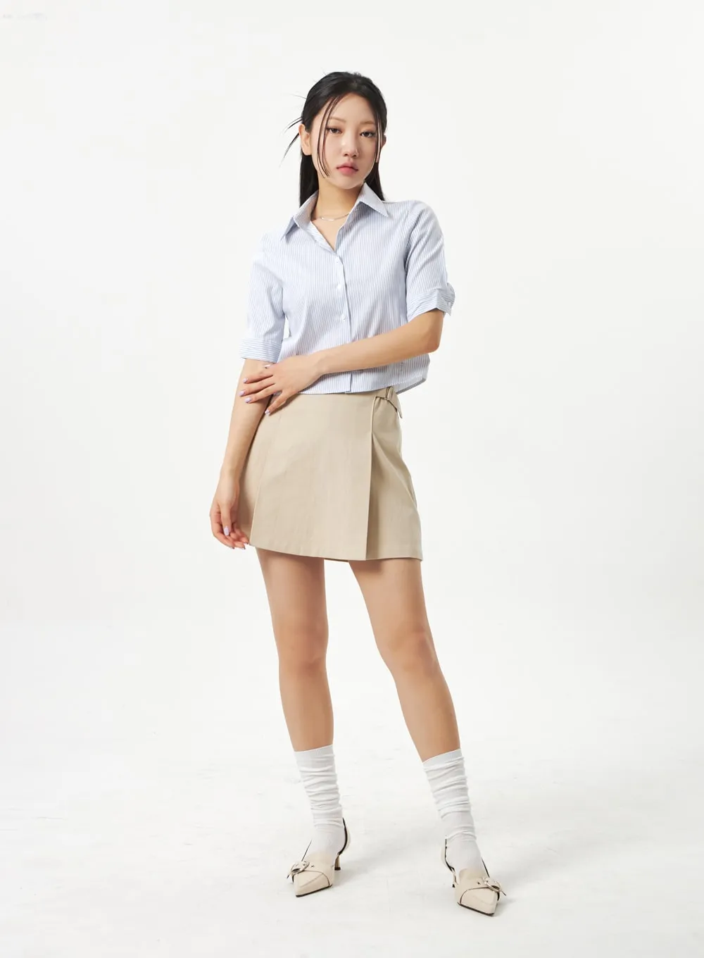 Pointed Toe Buckle Heels CA321 sold by Lewkin product image thumbnail 5