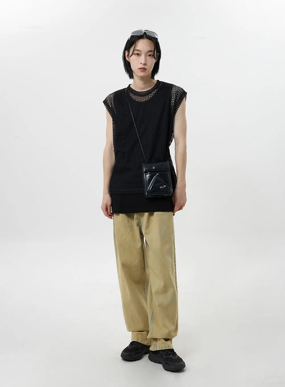 Beige Baggy Jeans Unisex CY322 sold by Lewkin product image thumbnail 3