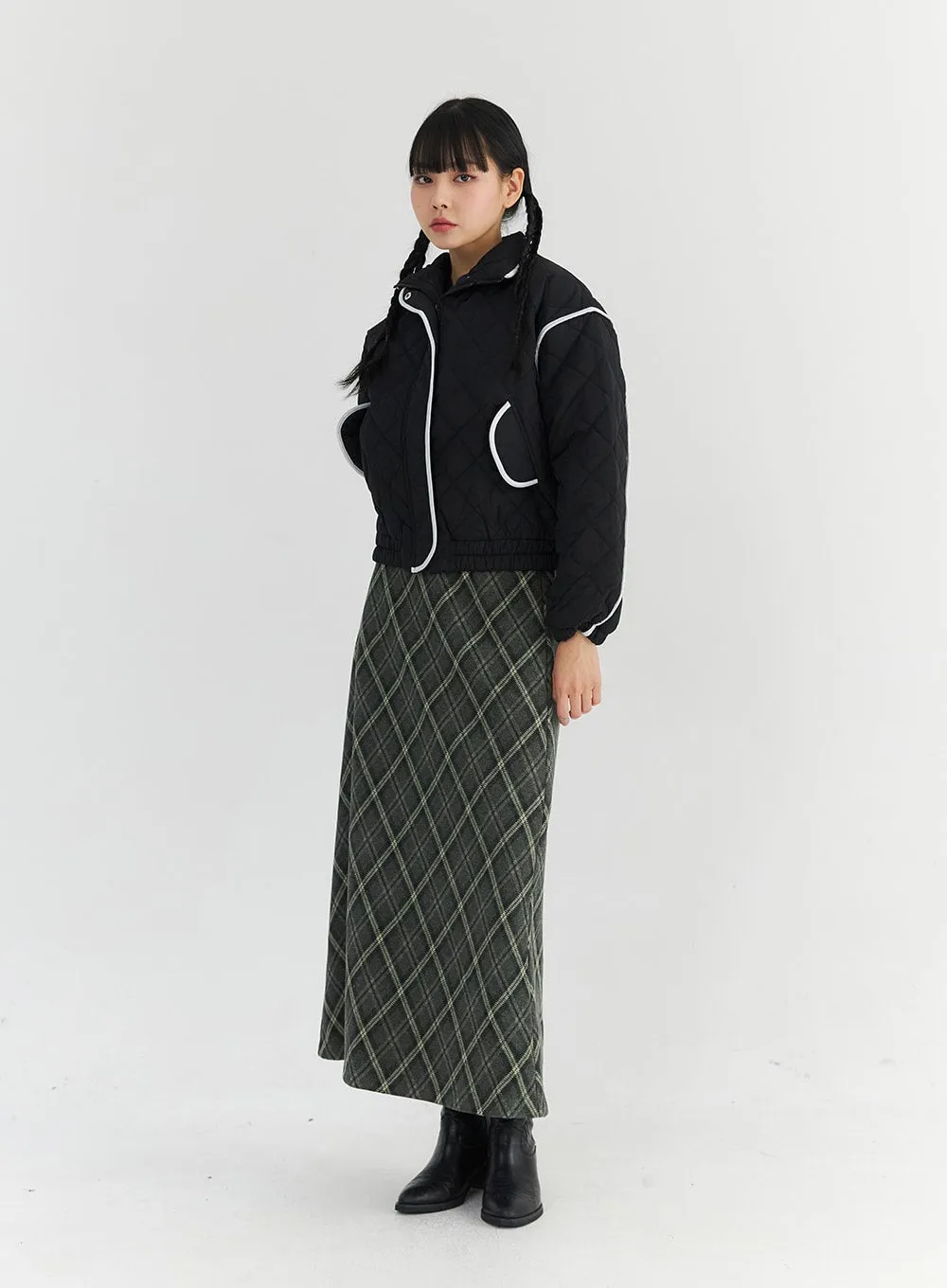 Quilted Zip-Up Jacket CN303 sold by Lewkin product image thumbnail 3