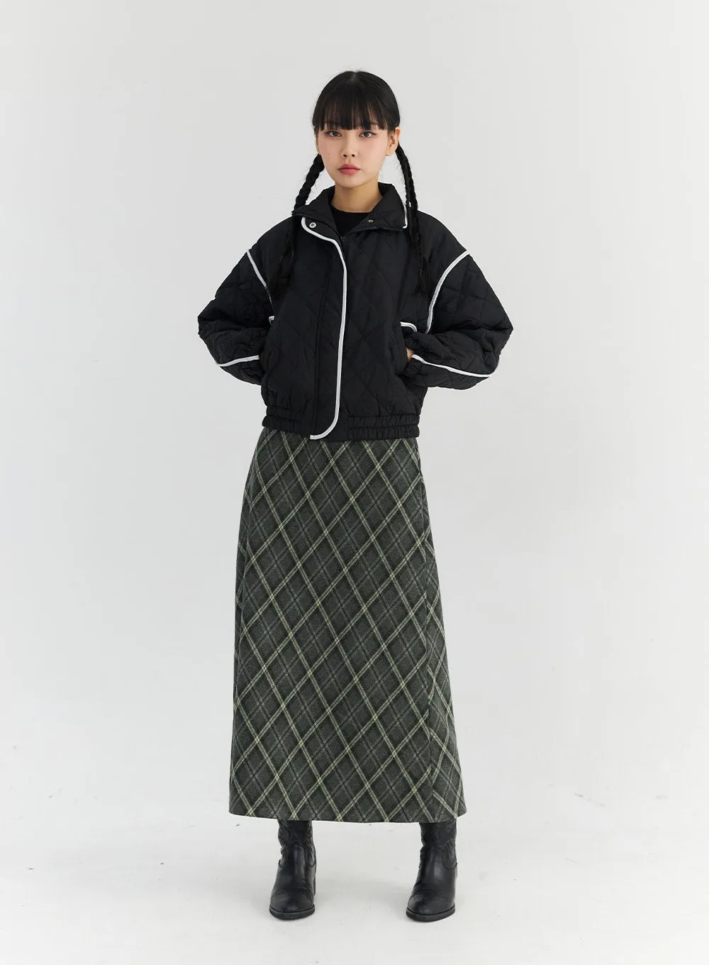 Quilted Zip-Up Jacket CN303 sold by Lewkin product image thumbnail 2