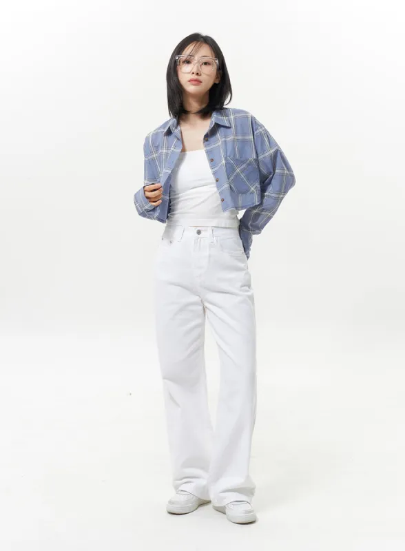 High Waist Cotton Pants OY323 sold by Lewkin