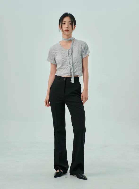 Bootcut Tailored Pants OY310 sold by Lewkin