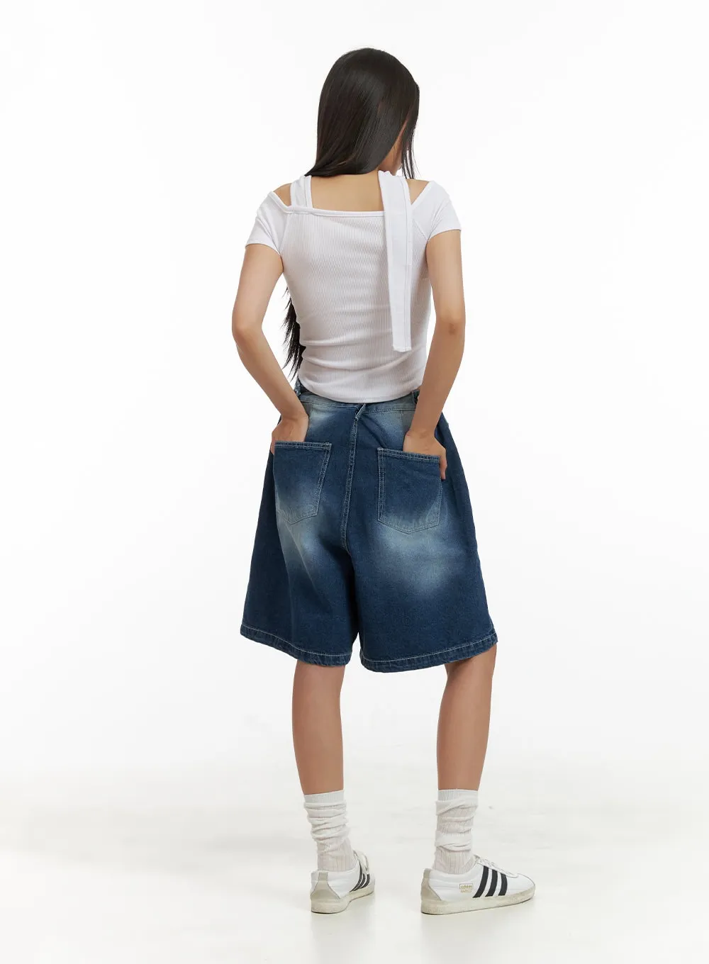 Twist Cut-Out Crop Top CU414 sold by Lewkin product image thumbnail 4