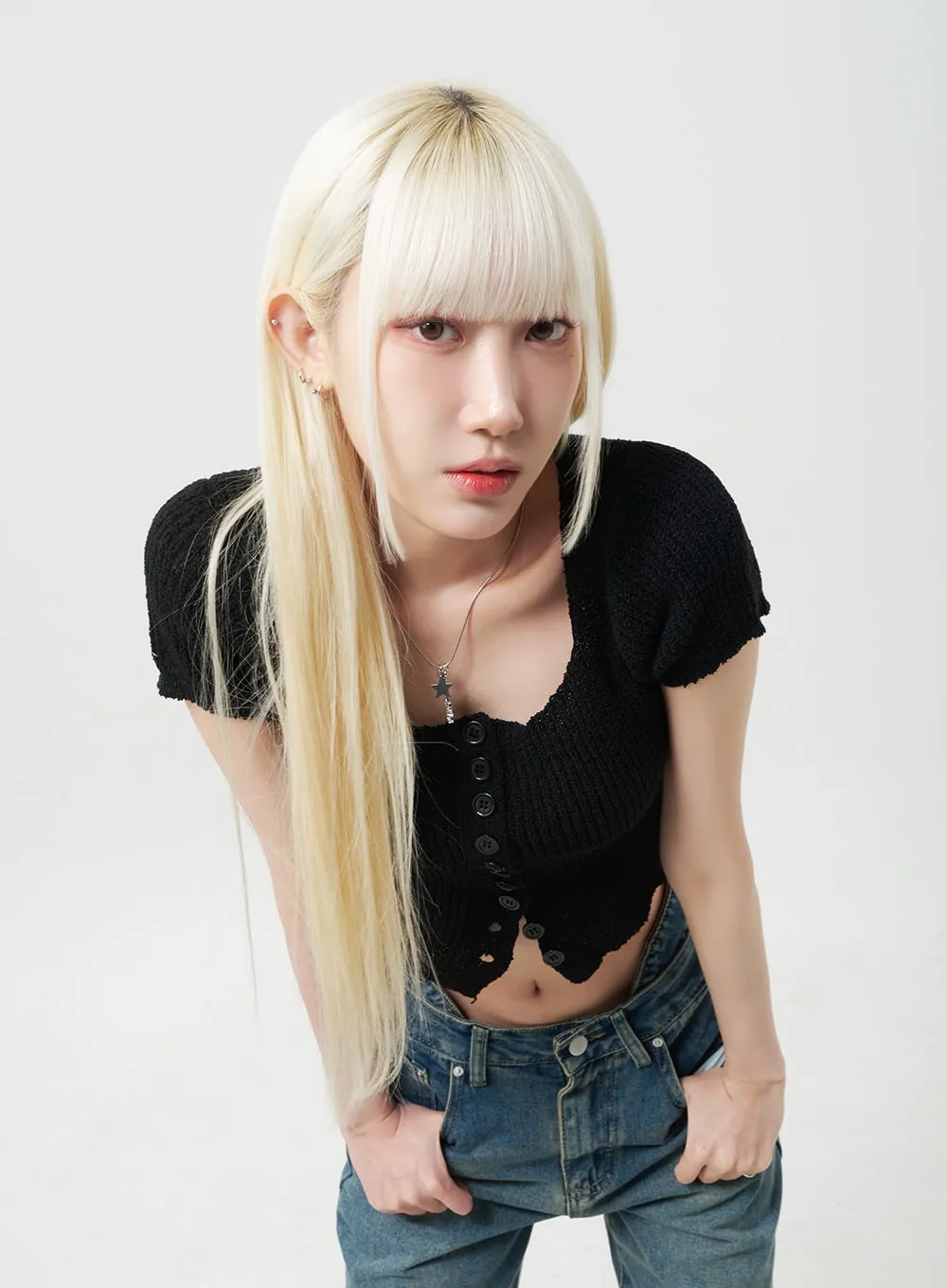 Waist Detail Jeans BY331 sold by Lewkin product image thumbnail 4