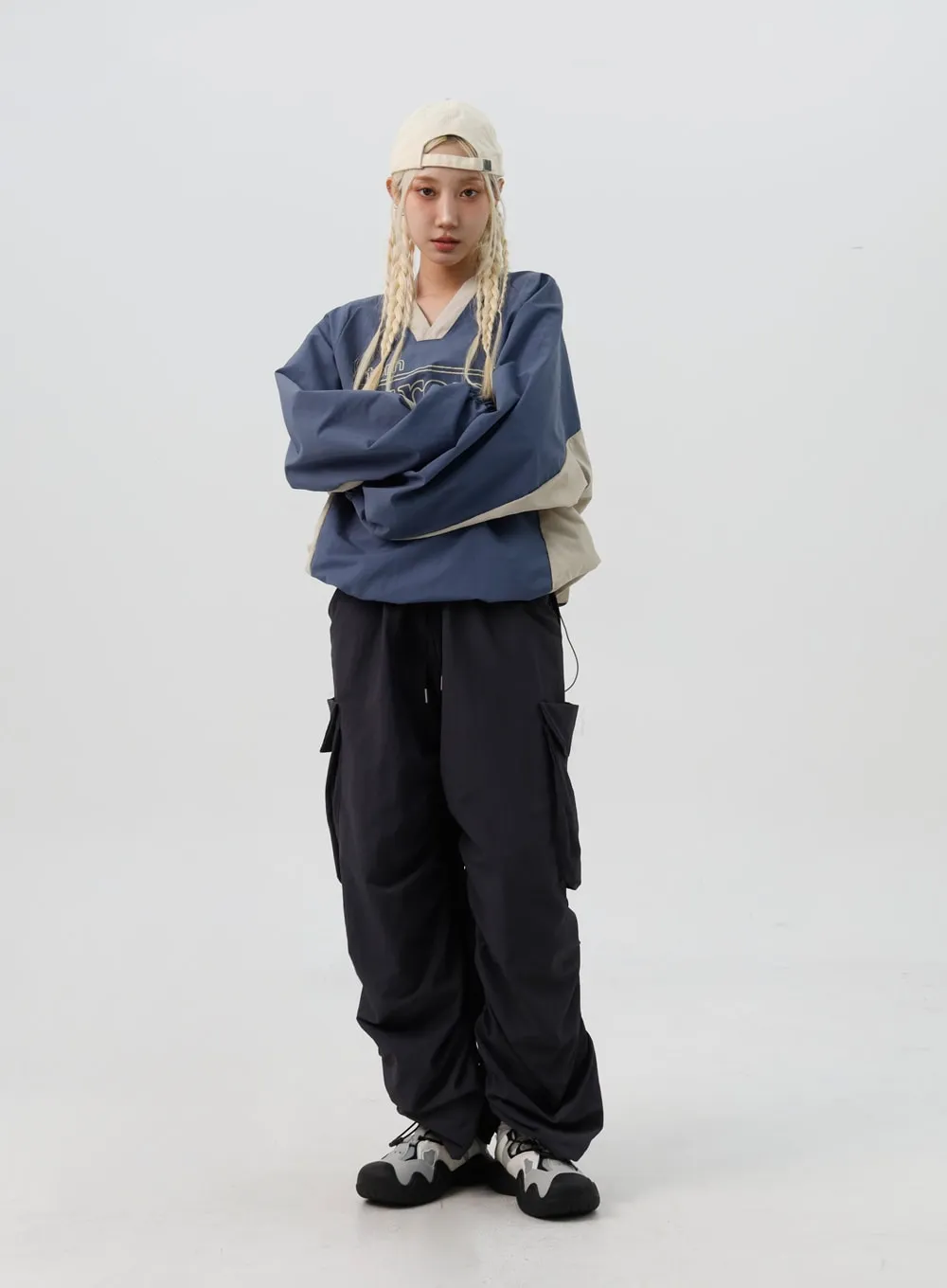 Baggy Cargo Pants IS311 sold by Lewkin product image thumbnail 3