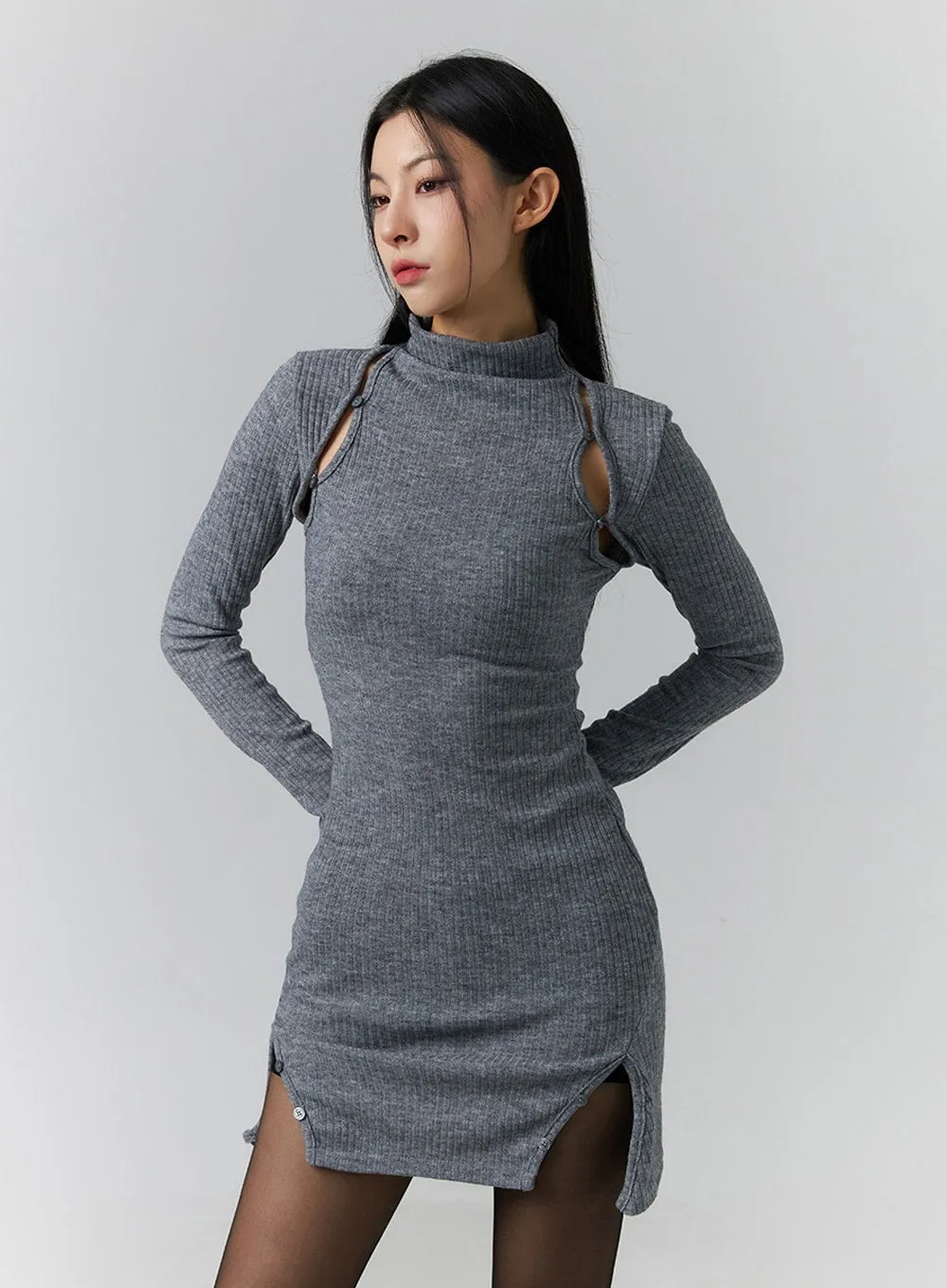 Sidecut Mini Party Dress ID305 sold by Lewkin product image thumbnail 4