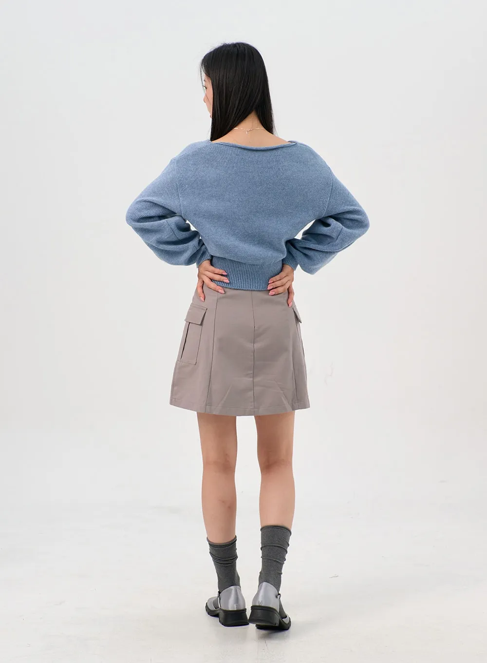 Cargo Mini Skirt OS302 sold by Lewkin product image thumbnail 5