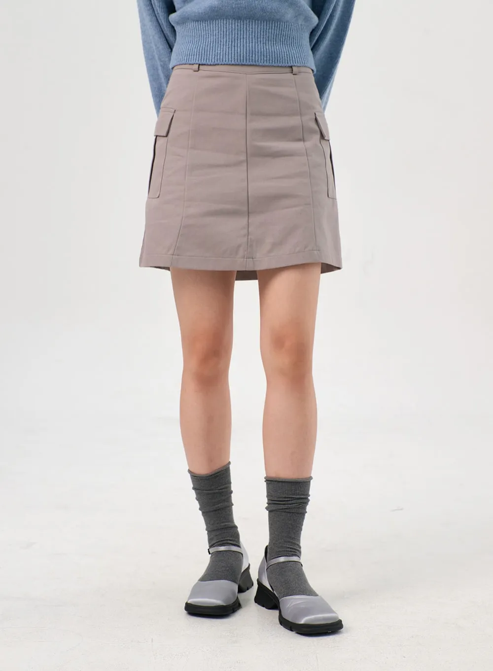 Cargo Mini Skirt OS302 sold by Lewkin product image thumbnail 2