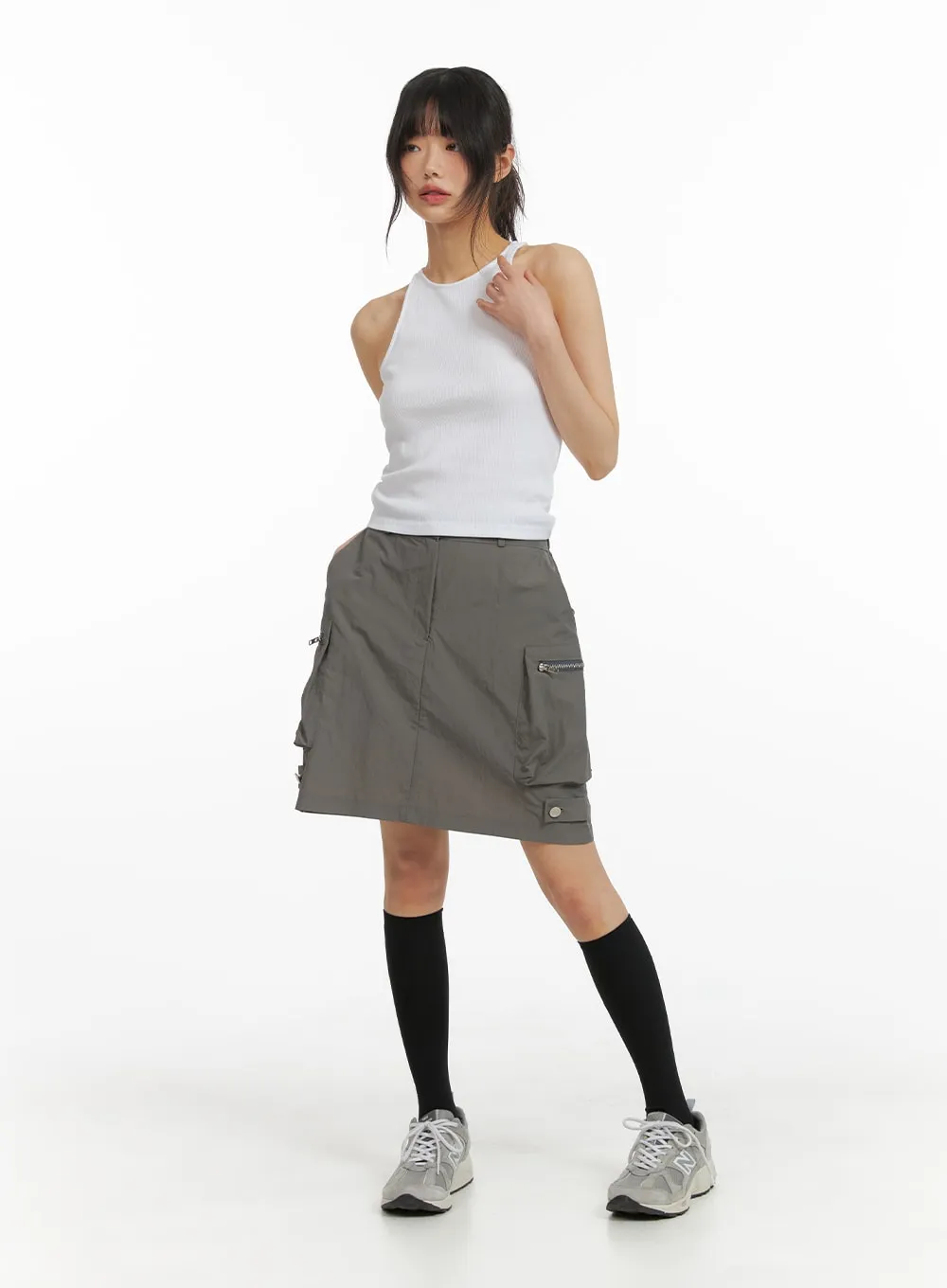 Cargo Midi Skirt CM413 sold by Lewkin product image thumbnail 2