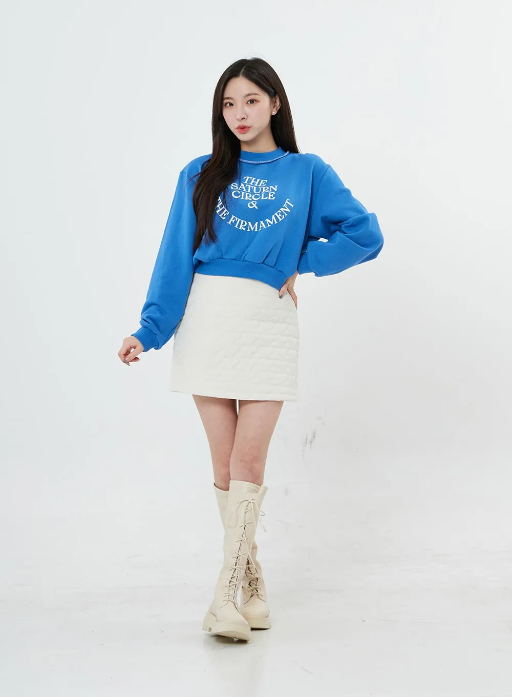 High Waist Heart Mini Skirt BO27 sold by Lewkin product image thumbnail 3