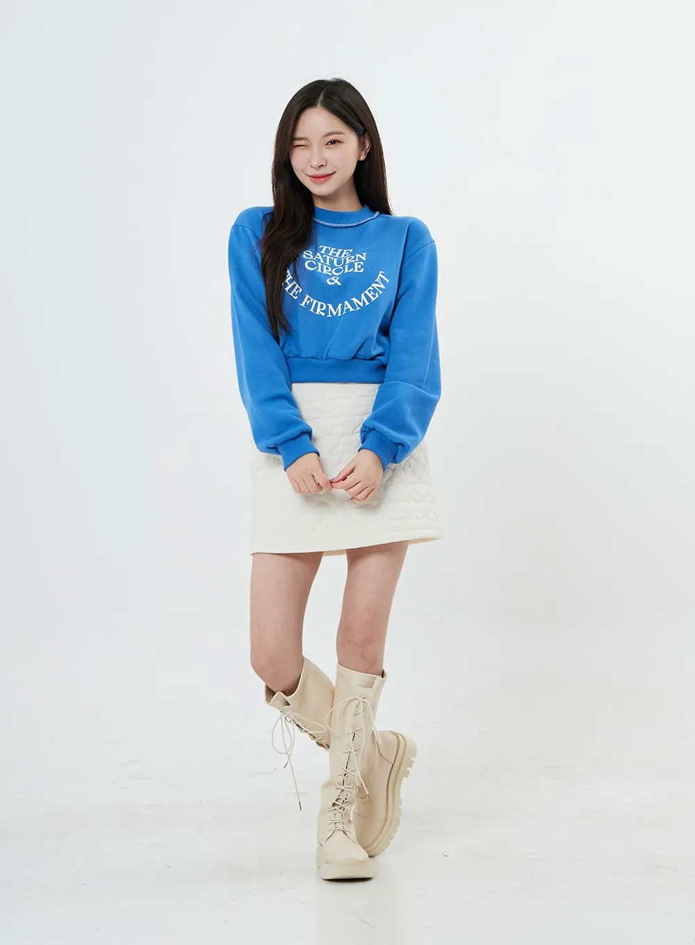 High Waist Heart Mini Skirt BO27 sold by Lewkin product image thumbnail 2