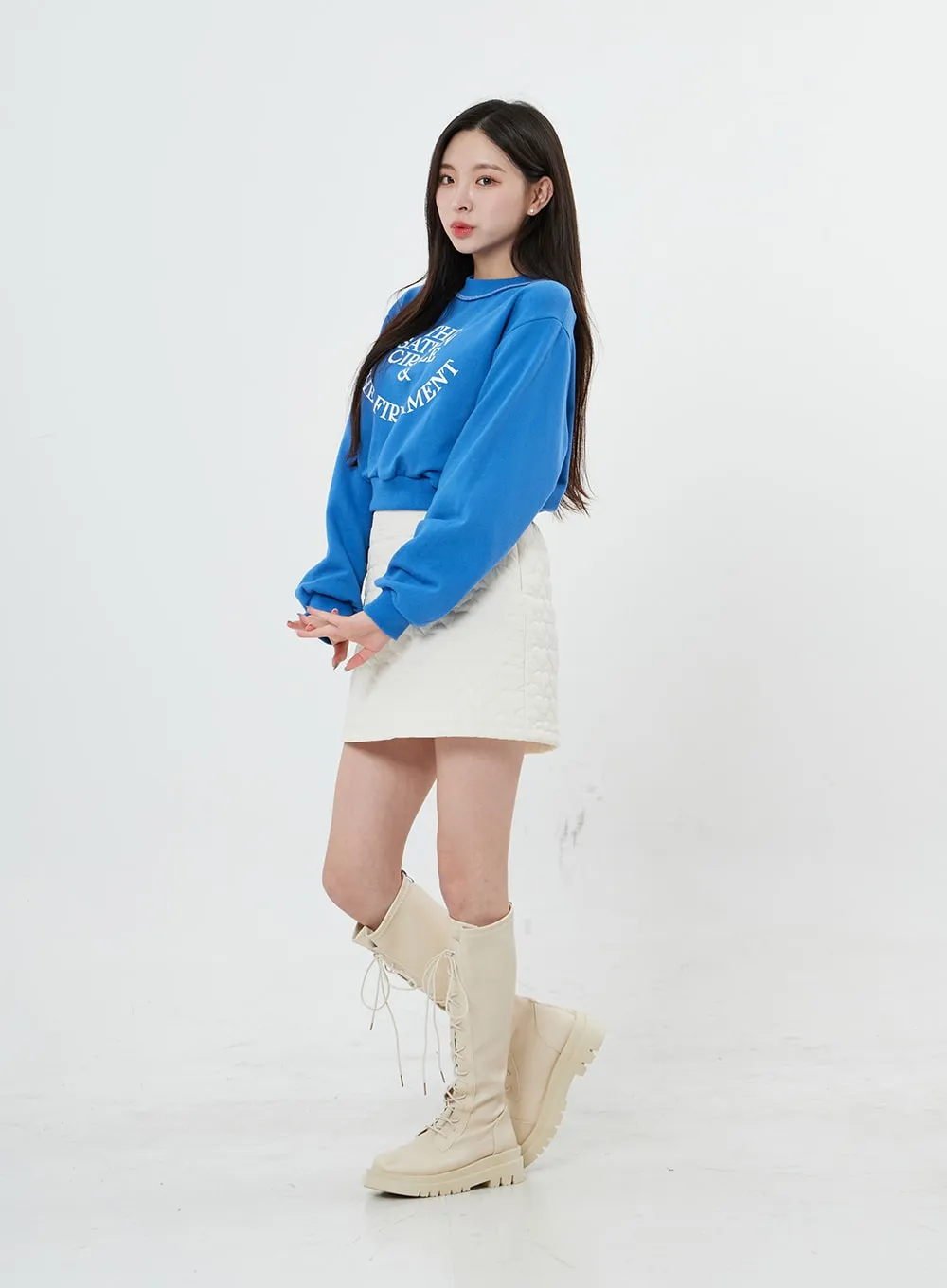 High Waist Heart Mini Skirt BO27 sold by Lewkin product image thumbnail 5