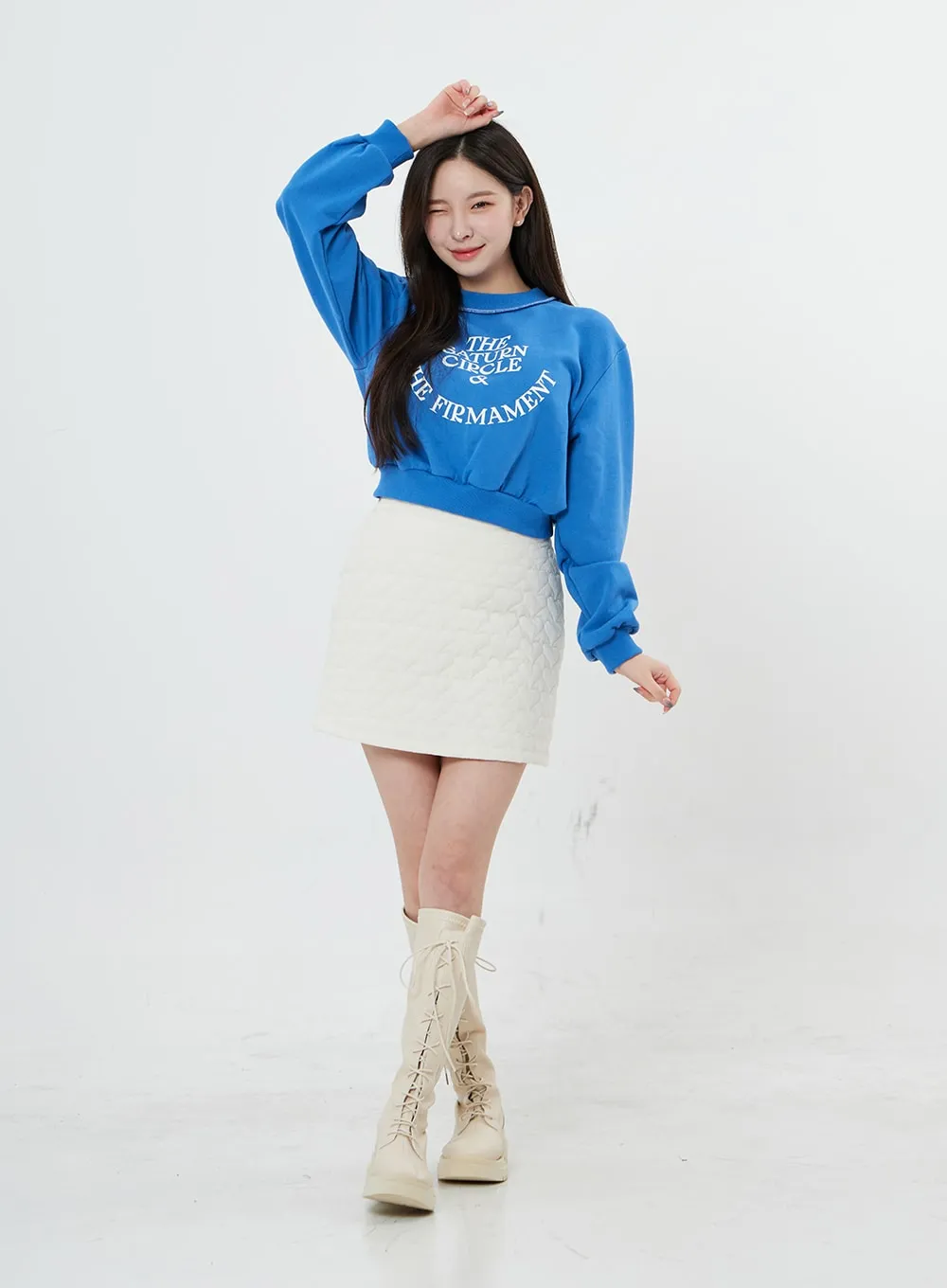 High Waist Heart Mini Skirt BO27 sold by Lewkin product image thumbnail 4