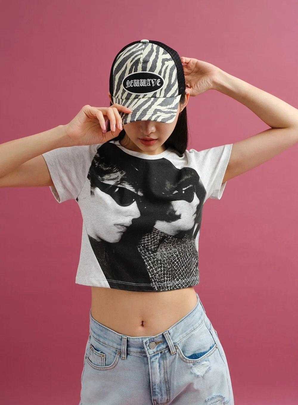 Zebra Mesh Baseball Cap CY24 sold by Lewkin product image thumbnail 2