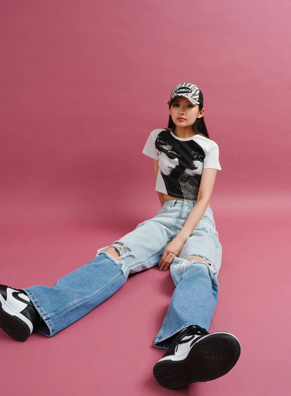 Zebra Mesh Baseball Cap CY24 sold by Lewkin product image thumbnail 5